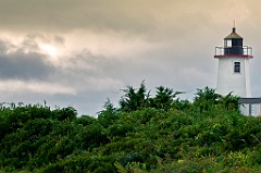 Wings Neck Lighthouse in Overcast Sky